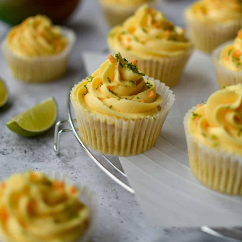 Finished Easy Mango Cupcakes