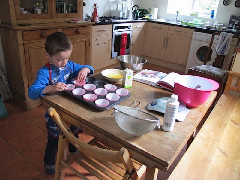 Easy Rose Cupcake Batter Preparation