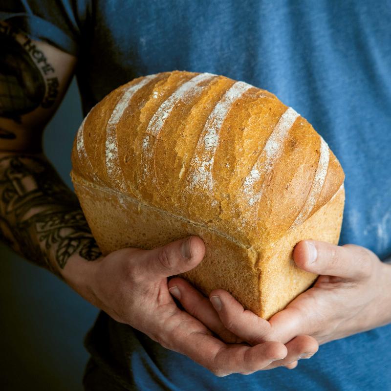 Kneading dough for easy sandwich bread