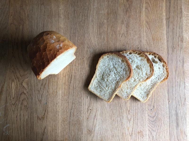 Proofing sandwich bread dough in loaf pan