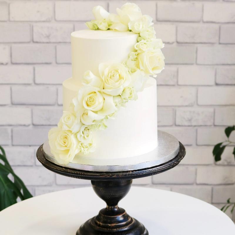 Three-Tiered Wedding Cake at Edda's Cake Designs