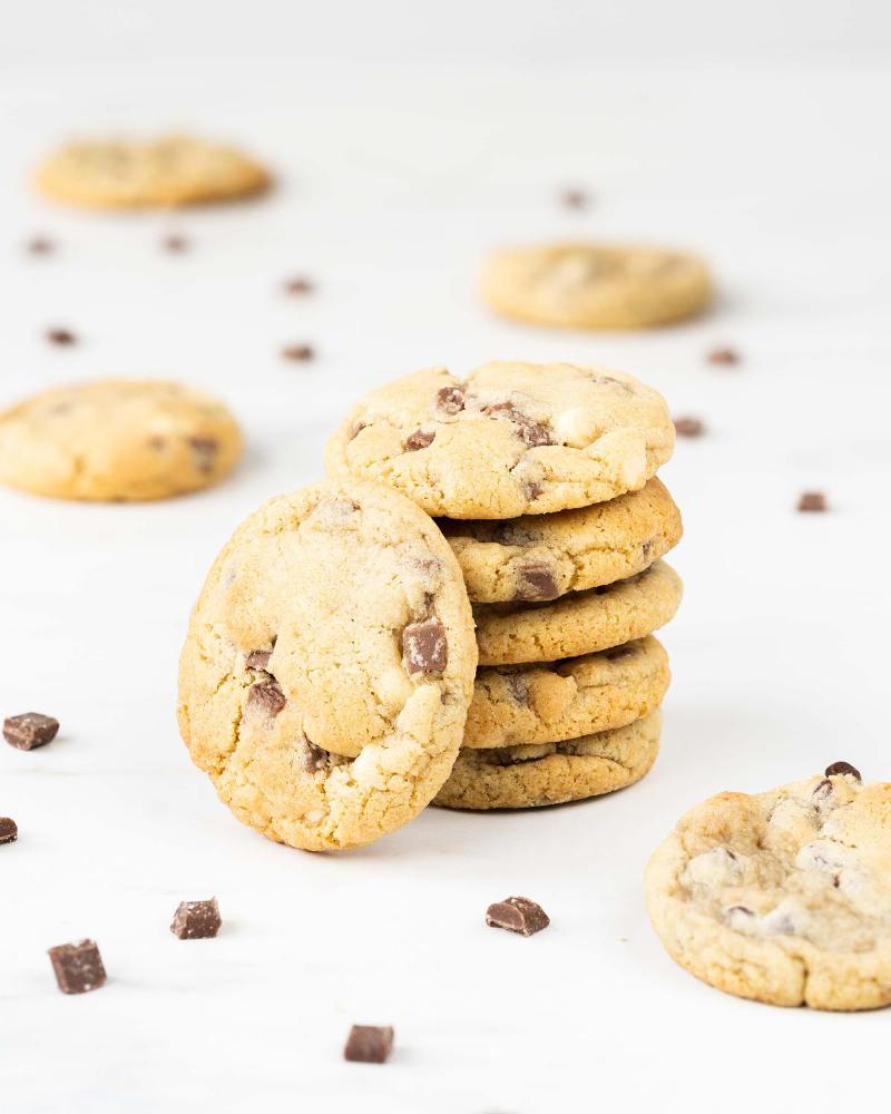 Enjoying Eggless Chocolate Chip Cookies