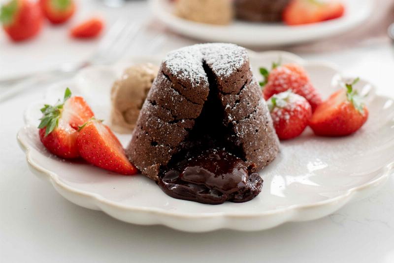 Gathering Ingredients and Equipment for Chocolate Lava Cakes