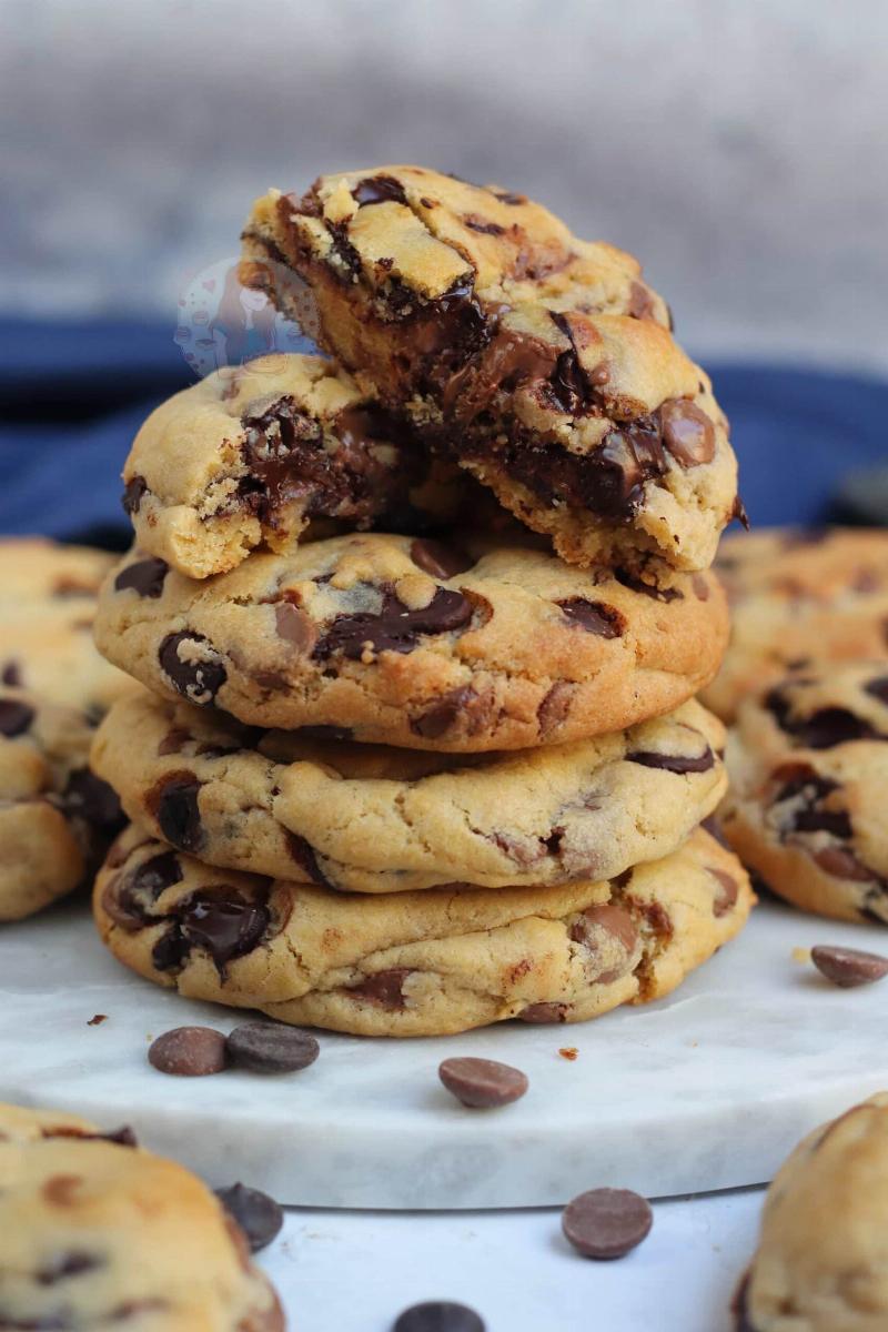 Family Enjoying Freshly Baked Chocolate Chip Cookies