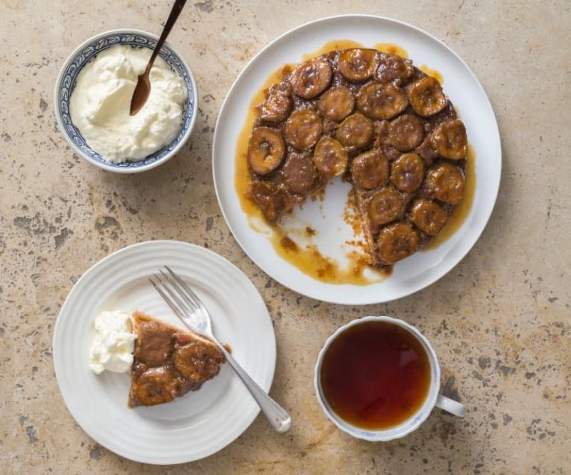 Caramelized Feijoa Upside-Down Cake