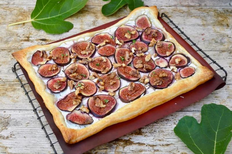 Fig Tart with Goat Cheese and Honey