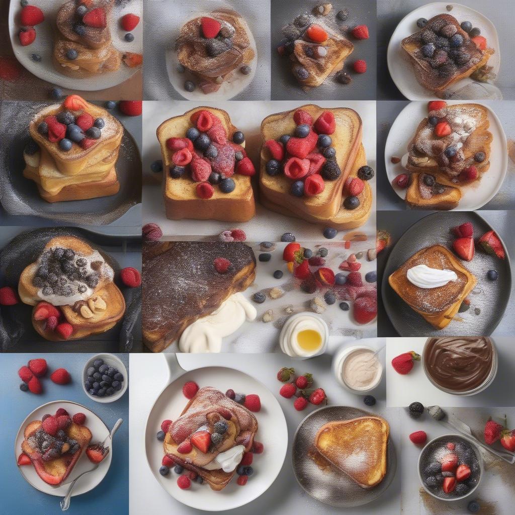 Delicious French Toast Variations with Various Toppings