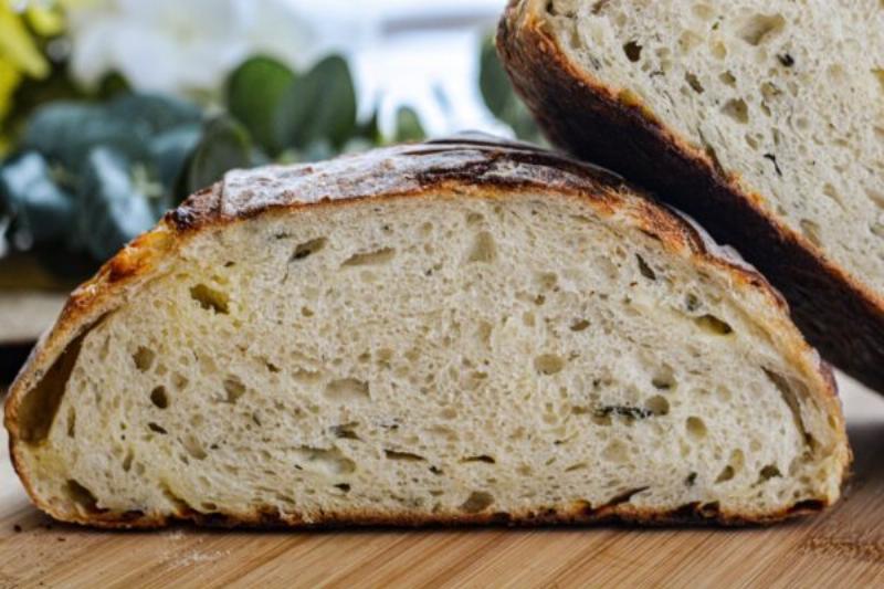 Preparing Fresh Herbs for Herb Bread