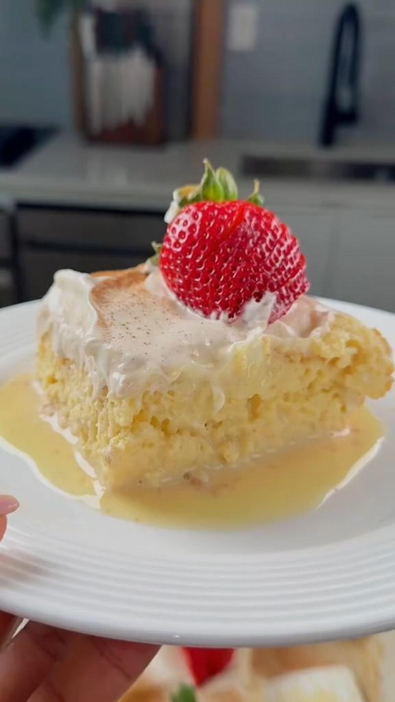 Frosted Tres Leches Cake