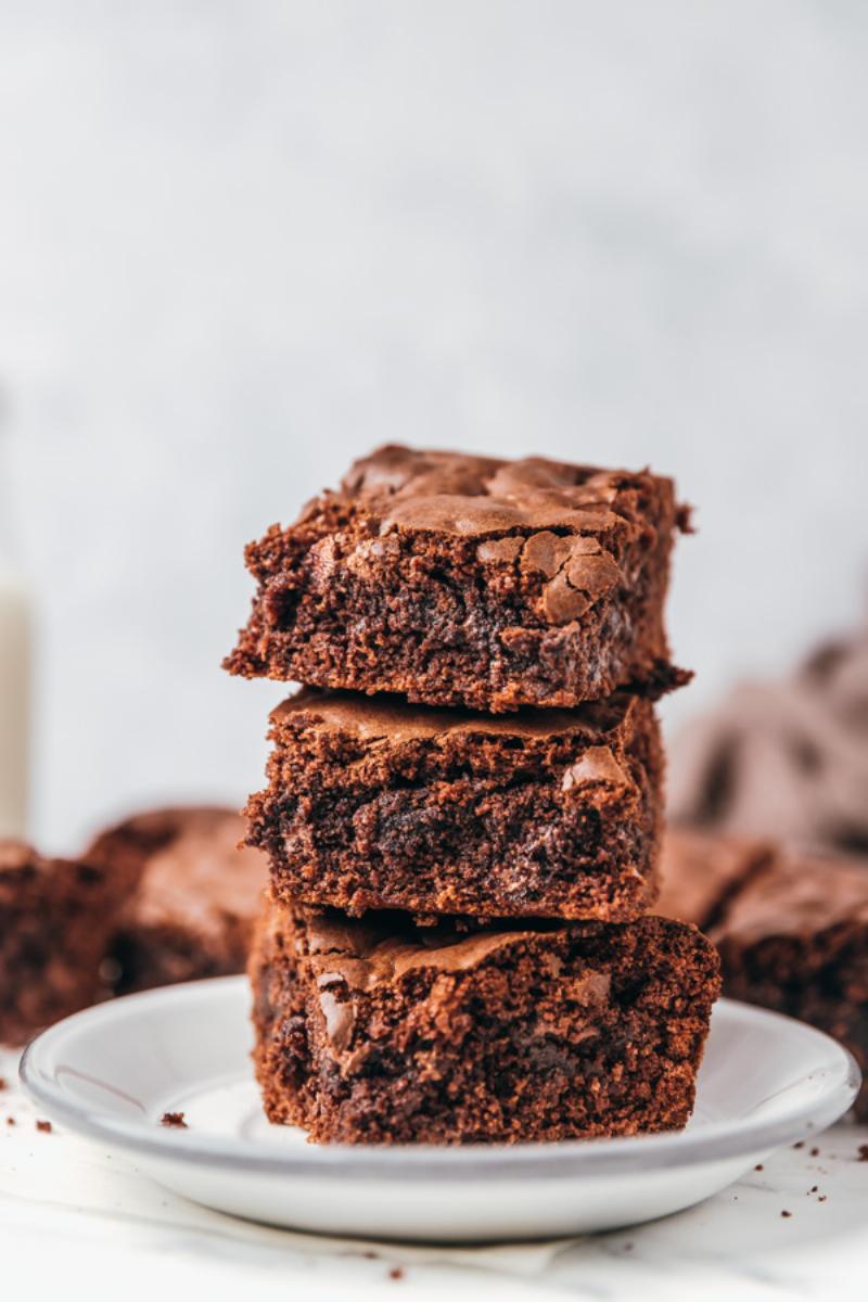 Fudgy Brownies Made with Cake Mix