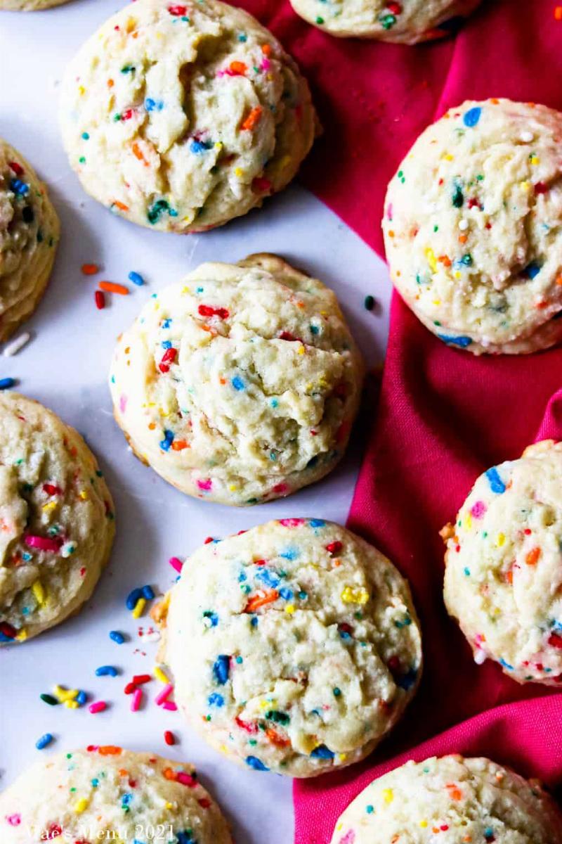 Storing Funfetti Cake Cookies