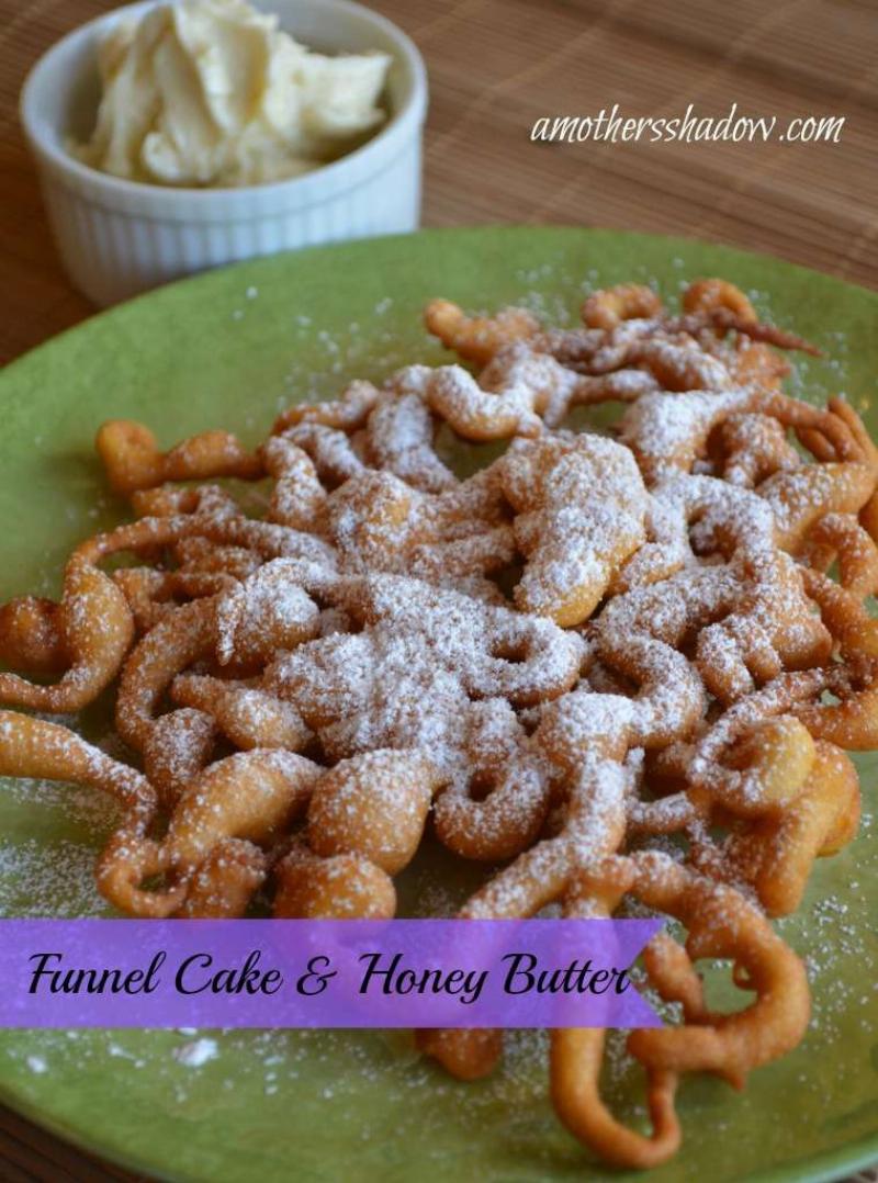 Funnel Cake Dusted with Powdered Sugar