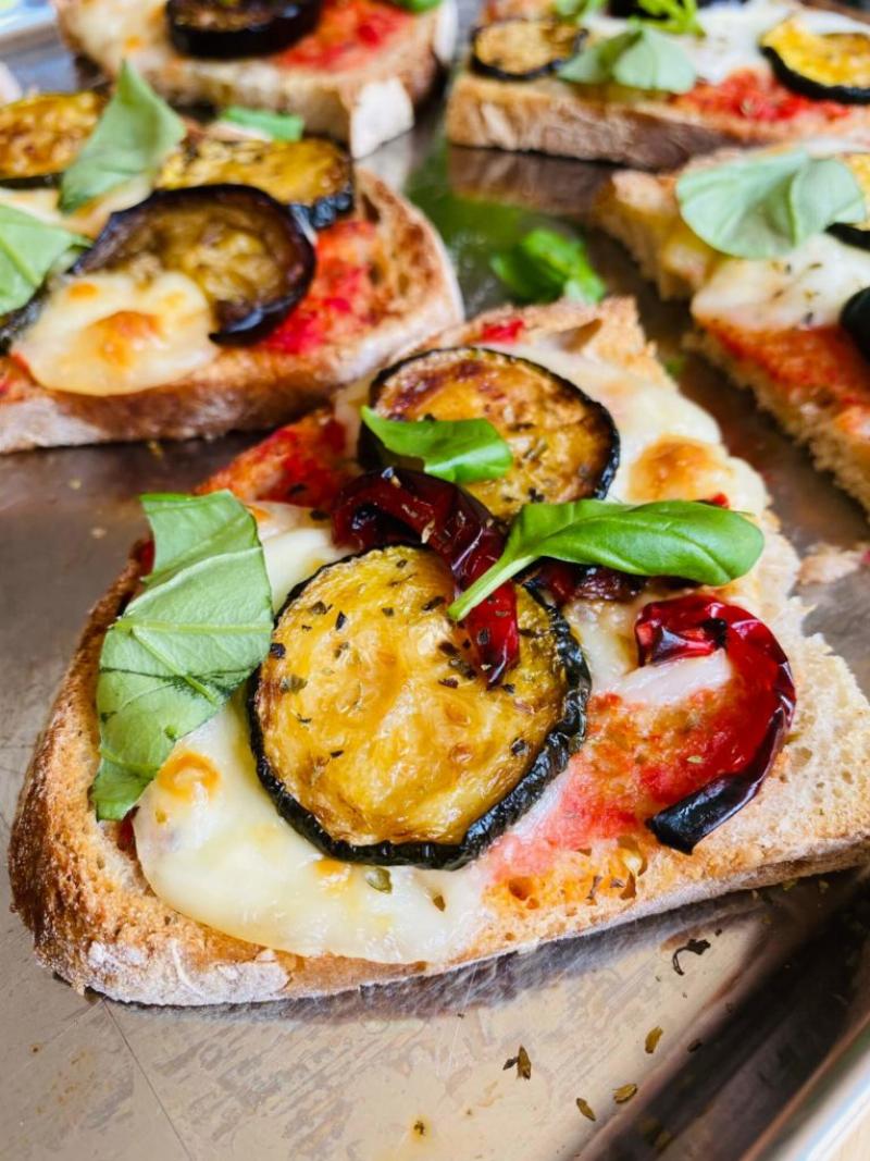 Variety of Garlic Bread on Toast