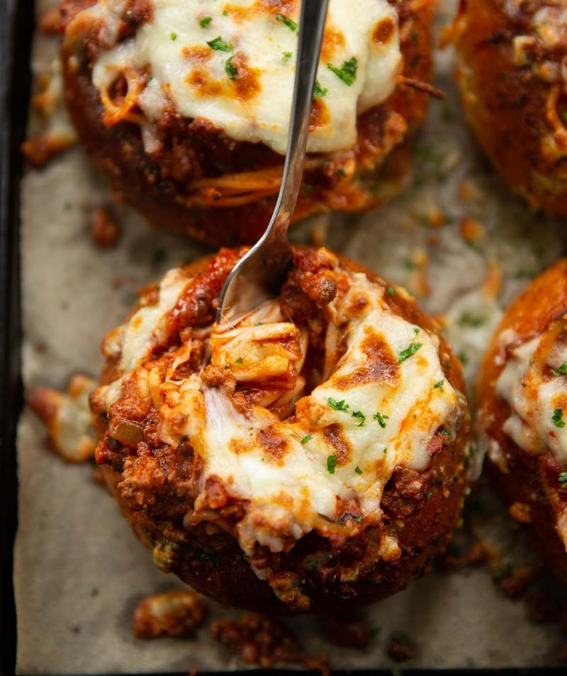 Garlic Bread with Pasta