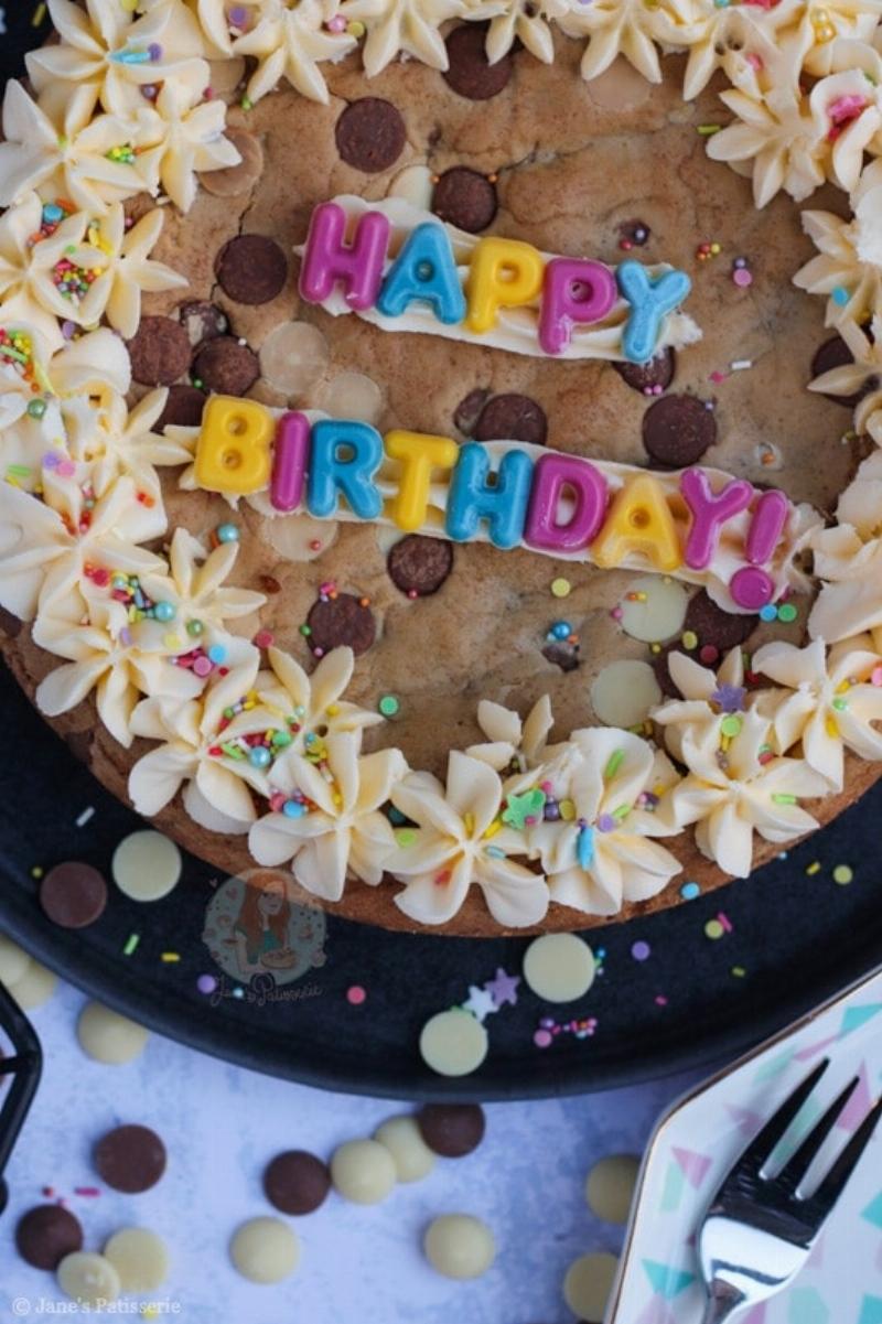 Giant Cookie Baking in Oven