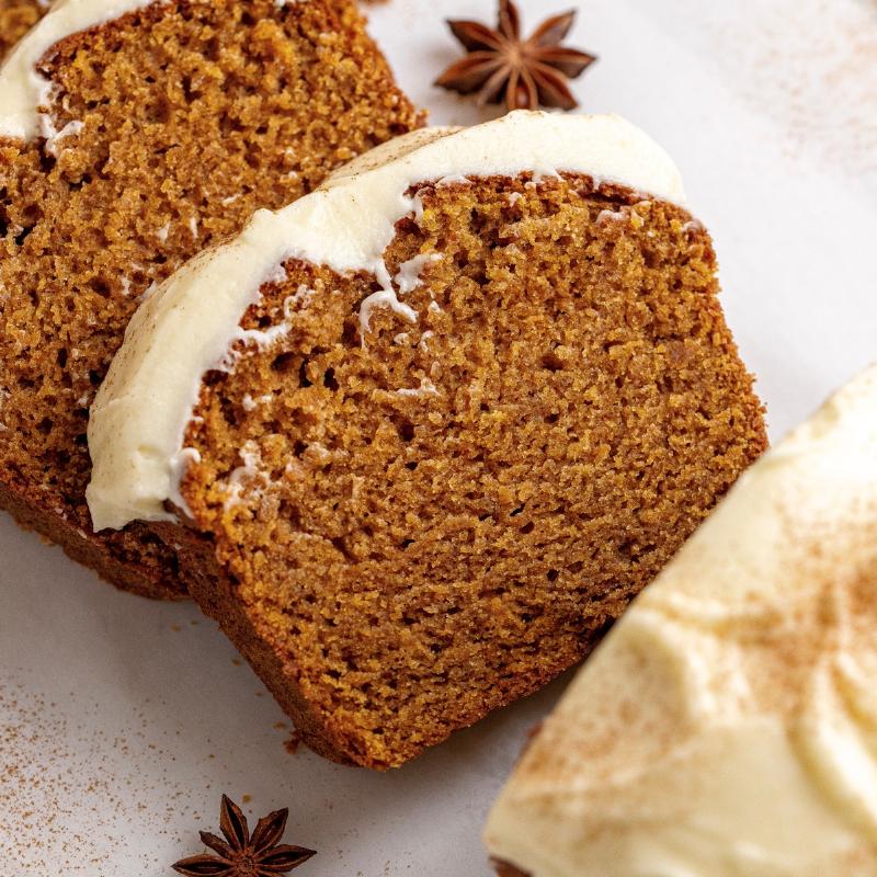 Glazed Sweet Potato Bread Loaf