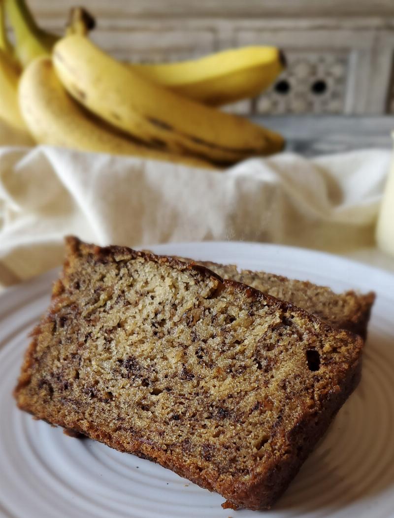 Ingredients for gluten-free banana bread