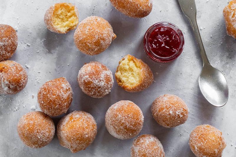 Gluten-Free Donut Baking Process: Mixing Batter and Filling Donut Pan