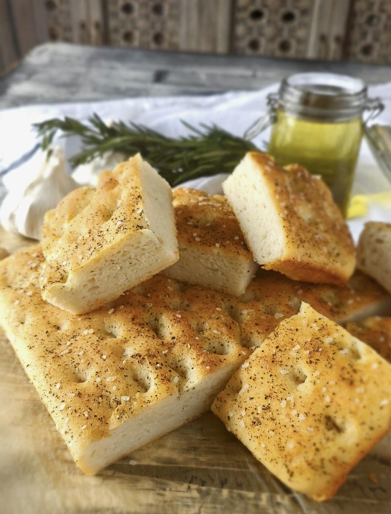 Mixing Gluten-Free Focaccia Dough