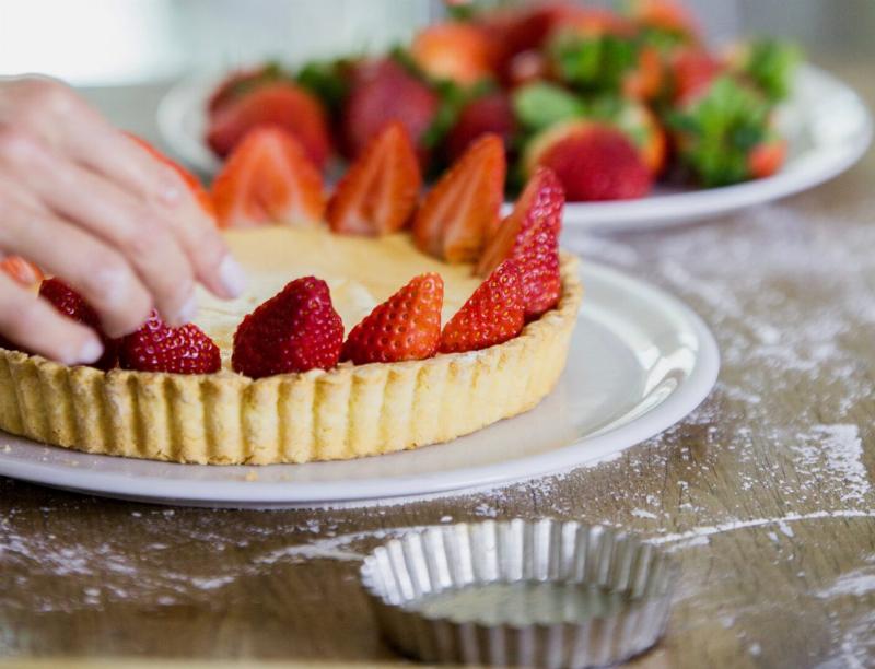 Gluten-Free Fruit Tart with Fresh Berries and Pastry Cream