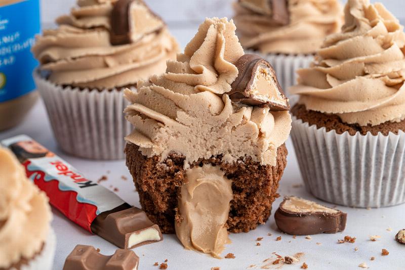 Gluten-Free Hazelnut Cupcake Batter Being Mixed