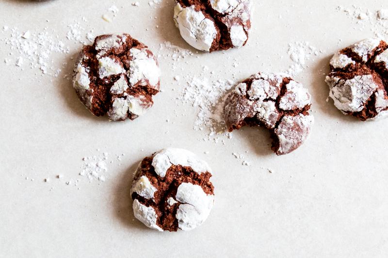 Gluten-Free Matcha Cookies Arranged on a Plate