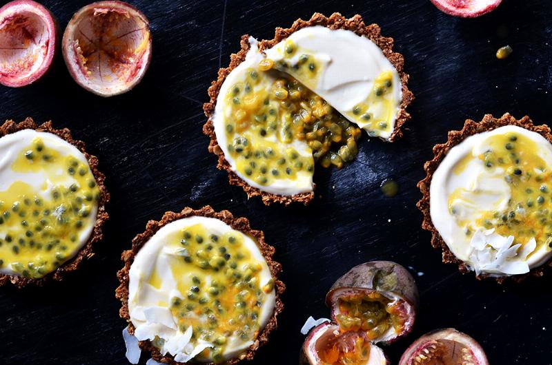 Gluten-Free Passion Fruit Tart with Almond and Coconut Flour