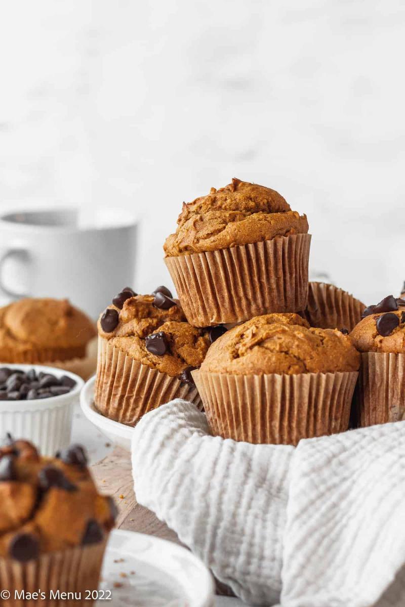 Arrangement of Gluten-Free Pumpkin Muffins