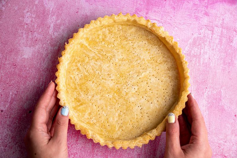 Gluten-Free Shortbread Dough Chilling in the Refrigerator