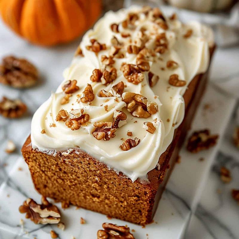 Gluten-Free Vegan Pumpkin Bread Sliced and Served on a Plate