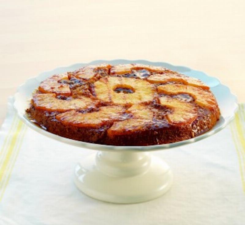 Grilling Pineapple Slices for Upside Down Cake