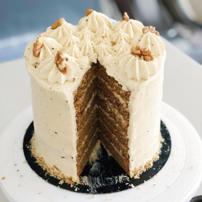 Hazelnut Coffee Cake with Coffee Glaze