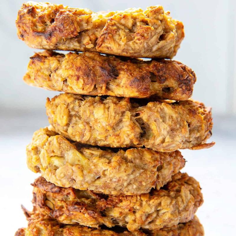 Healthy Oatmeal Cookie Ingredients Display