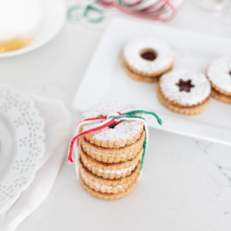 Festive Holiday Butter Cookies in a Variety of Shapes