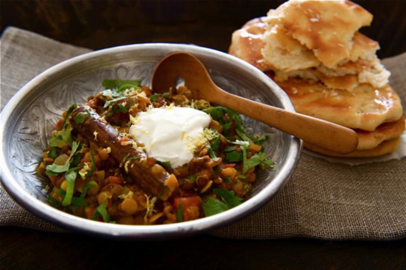 Freshly Baked Homemade Naan Bread