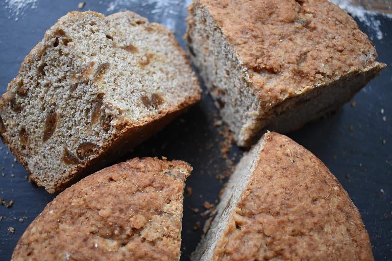 Irish Bread Ingredients Laid Out