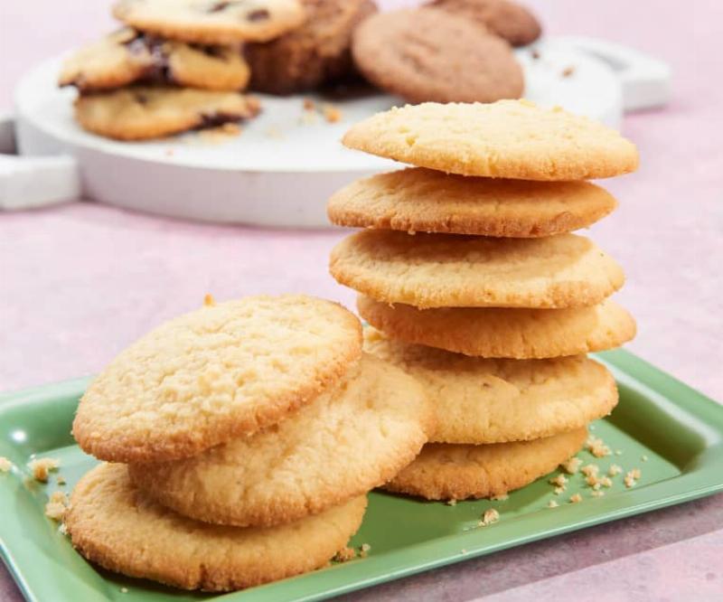 Keto Almond Cookies Cooling on a Wire Rack