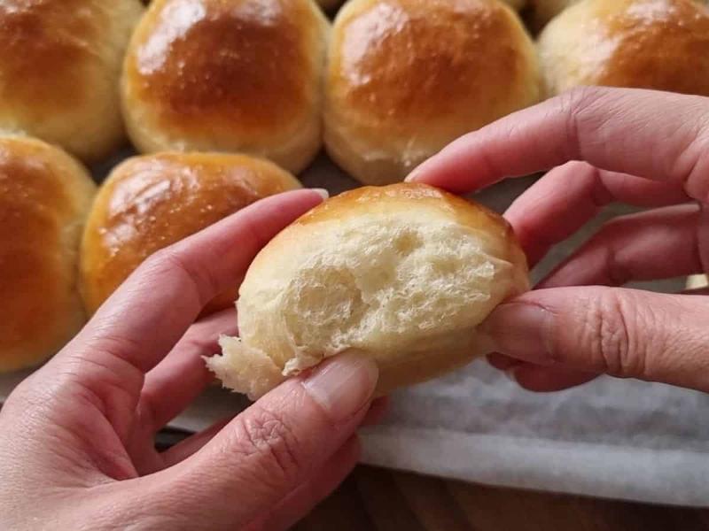 Kneading Dough for Easy Dinner Rolls