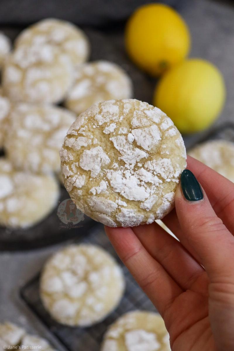 Preparing Lemon Crinkle Cookie Dough