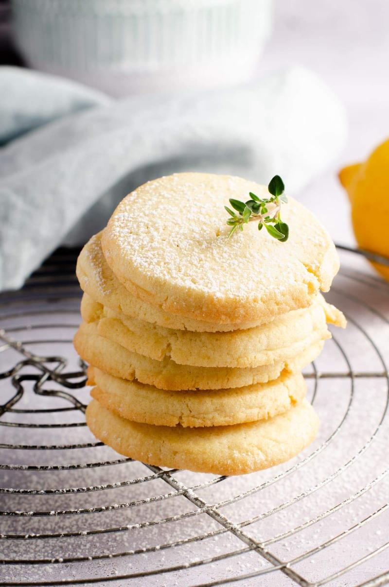 Lemon Shortbread Cookie Dough Ready to be Chilled