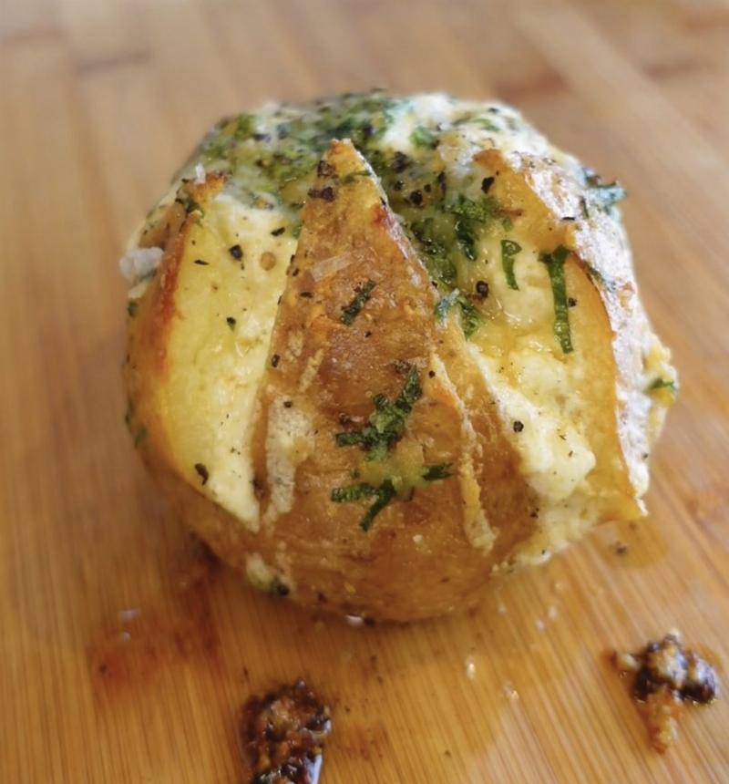 Loaded Baked Potatoes with Various Toppings