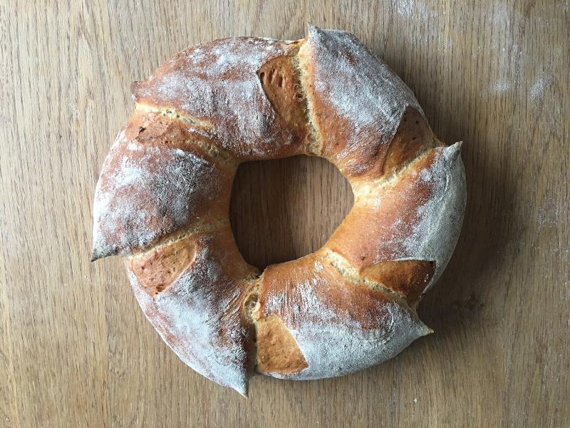 Kneading Potato Bread Dough