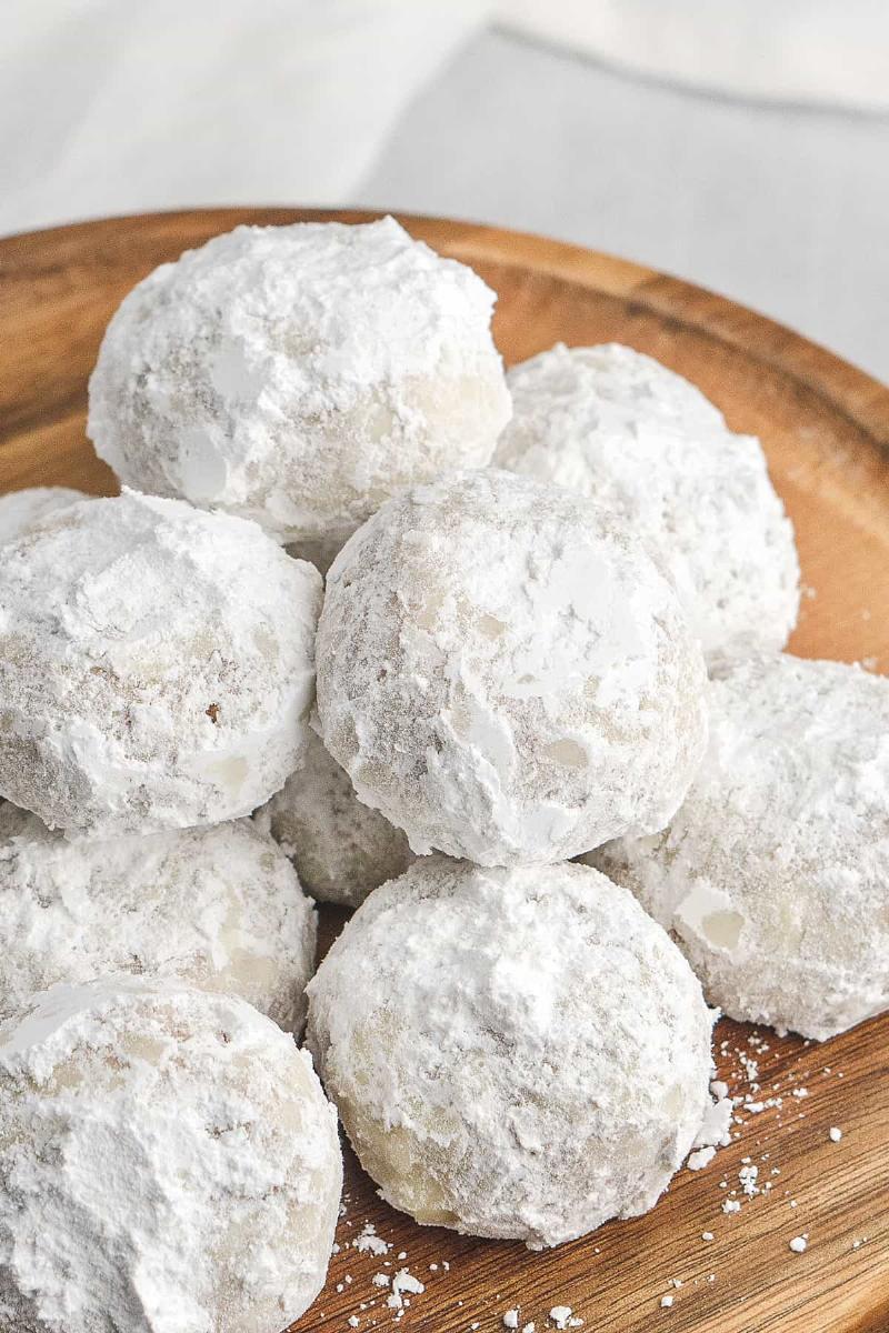 Close-up of Mexican Wedding Cookies