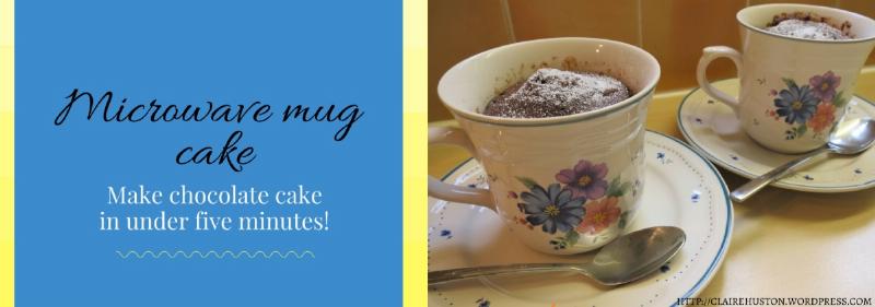 Microwaving Mug Cake Process