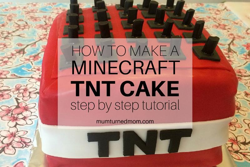 Minecraft Cake Used as Decoration