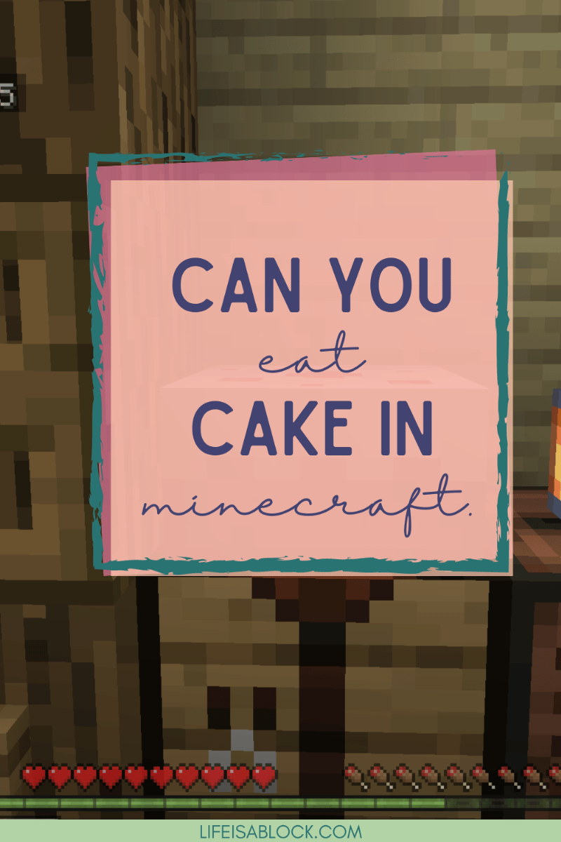 Minecraft Cake Ingredients on a Crafting Table