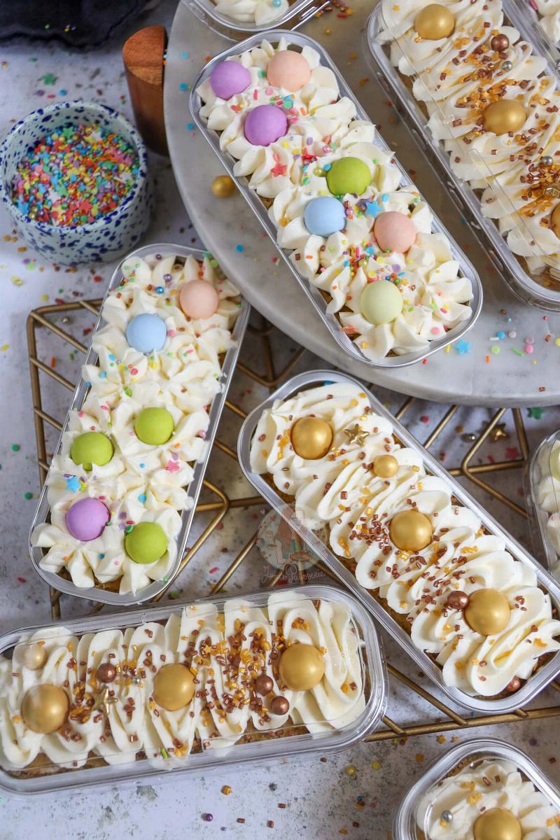 Preparing Mini Loaf Pans for Baking