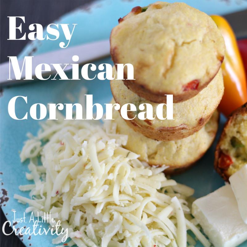 Mixing Cornbread Batter in a Bowl