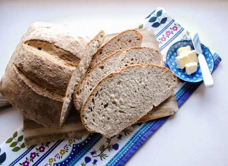 Sourdough Dough Being Mixed in a Bread Machine