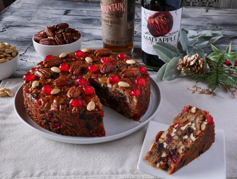 Mixing Fruitcake Cookie Dough with Candied Fruits and Nuts